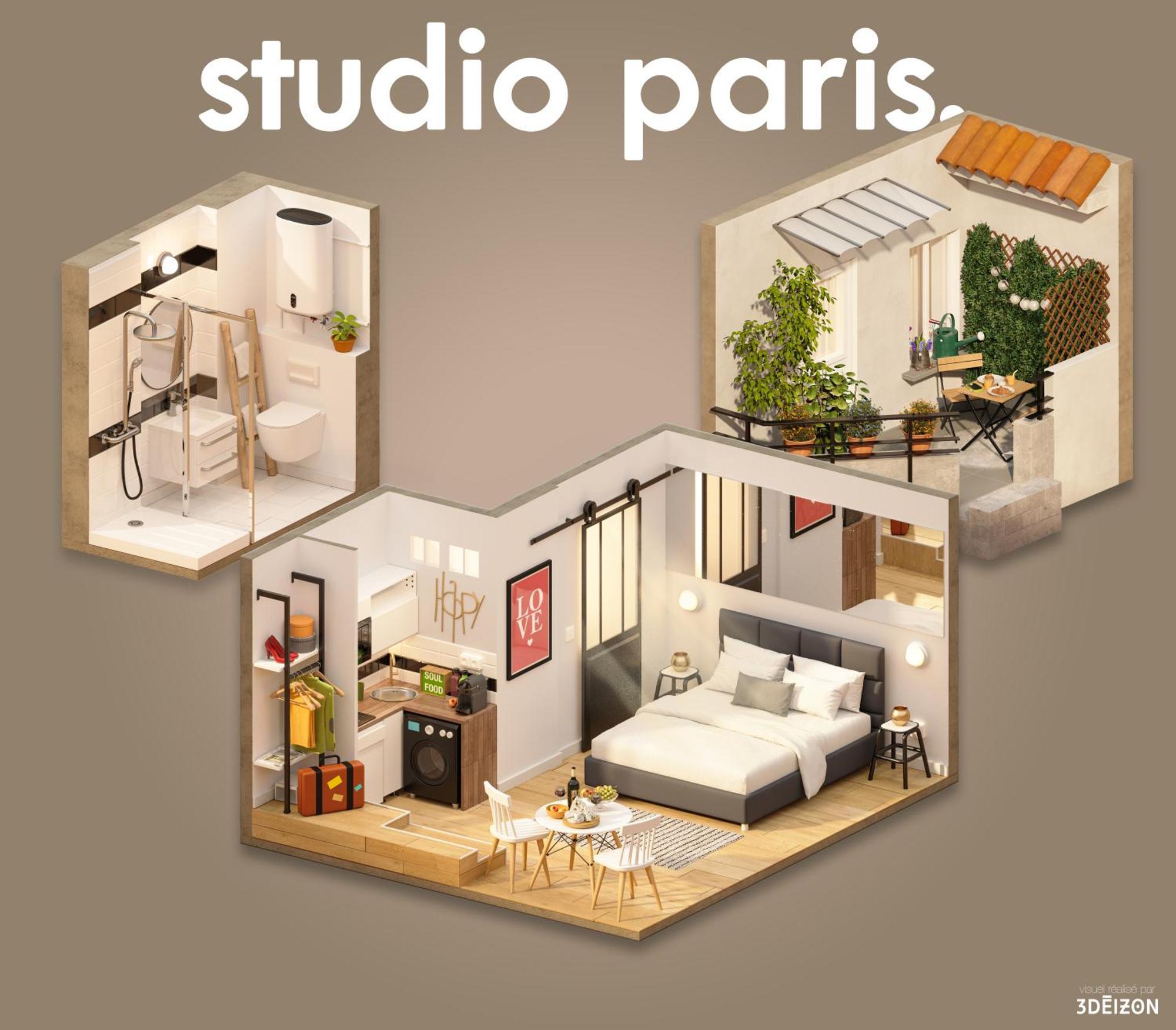 Studio Terrasse Privee 5 Min To Eiffel Tower パリ エクステリア 写真